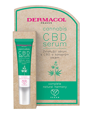 Dermacol - Zklidňující pleťové sérum s CBD a konopným olejem Cannabis (CBD Serum) 12 ml