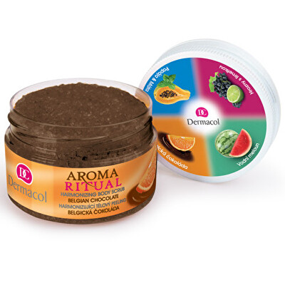 Dermacol - Harmonizující tělový peeling Aroma Ritual Belgická čokoláda (Harmonizing Body Scrub) 200 g