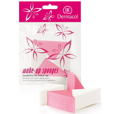 Dermacol - Houbičky na make-up ve tvaru trojúhelníku 4 ks