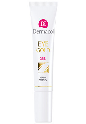 Dermacol - Oční gel proti otokům, únavě a kruhům pod očima (Eye Gold Gel) 15 ml