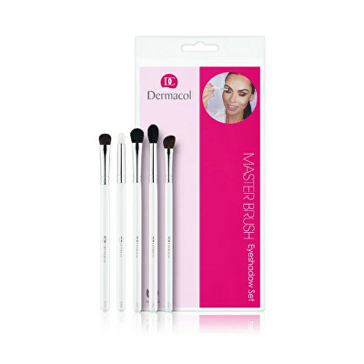 Dermacol - Sada kosmetických štětců s pouzdrem a kartičkou Master Brush (Eyeshadow Set)