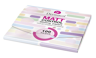 Dermacol - Zmatňující papírky Matt Control (Blotting Papers) 100 ks
