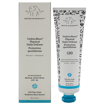 Drunk Elephant - Pleťový opalovací krém SPF 30 Umbra Sheer (Physical Daily Defense) 90 ml