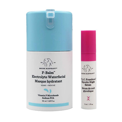 Drunk Elephant - Sada noční pleťové péče F-Balm + T.L.C. Framboos