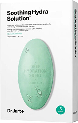 Dr. Jart+ - Hydratační a zklidňující pleťová maska Dermask (Water Jet Soothing Hydra Solution) 5 x 25 g