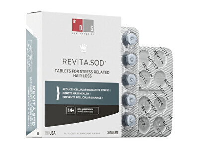 DS Laboratories - Antioxidační tablety na vypadávání vlasů způsobené stresem Revita.SOD 30 tbl.