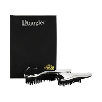 Dtangler - Dárková sada kartáčů na vlasy Miraculous Silver