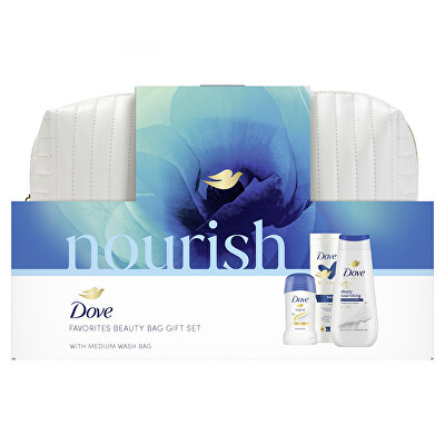 Dove - Dárková sada tělové péče s kosmetickou taškou Nourish