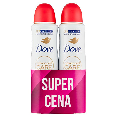 Dove - Sada antiperspirantů Advaced Care Peach 2 x 150 ml