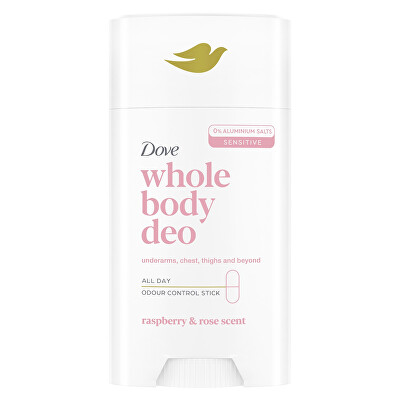 Dove - Tuhý deodorant Whole Body Deo Raspberry & Rose 75 ml