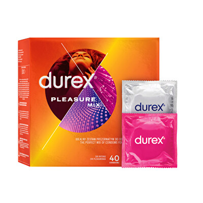 Durex - Kondomy Pleasure MIX 40 ks