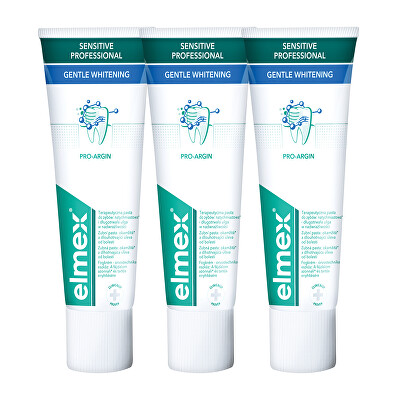 Elmex - Bělicí zubní pasta pro citlivé zuby Sensitive Whitening Trio 3x 75 ml