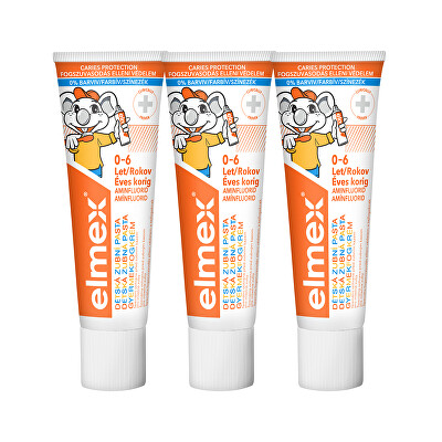 Elmex - Dětská zubní pasta Kids Trio 3 x 50 ml