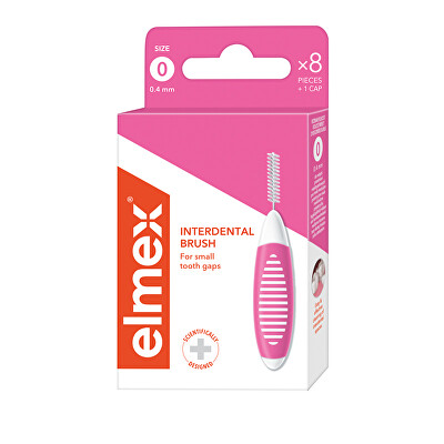 Elmex - Mezizubní kartáček ISO 0 - 0,4 mm 8 ks