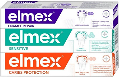 Elmex - Sada zubních past Mix Trio 3 x 75 ml