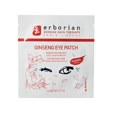 Erborian - Maska na oční okolí Ginseng Eye Patch (Eye Care Sheet Mask) 5 g