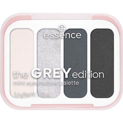 essence - Mini paletka očních stínů Grey Mini Eyeshadow Palette 3,6 g