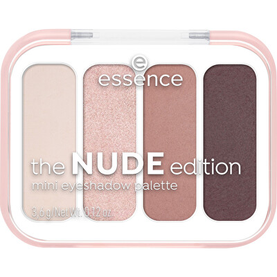 essence - Mini paletka očních stínů Nude Mini Eyeshadow Palette 3,6 g