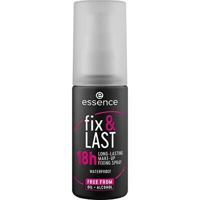 essence - Voděodolný fixační sprej na make-up Fix & Last 18h (Waterproof Fixing Spray) 50 ml