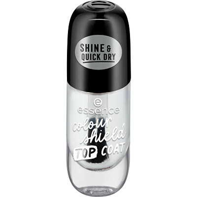 essence - Rychleschnoucí vrchní lak na nehty Colour Shield (Top Coat) 8 ml