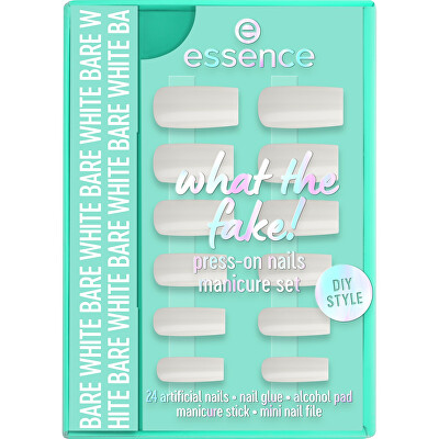 essence - Sada s umělými nehty What the Fake! Press-On 04 Bare White