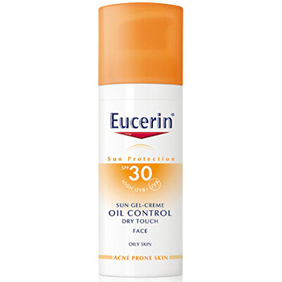 Eucerin - Ochranný krémový gel na opalování na obličej Oil Control SPF 30 50 ml