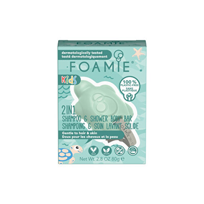 Foamie - Dětská sprchová péče na tělo a vlasy Mango & Coconut (2 in 1 Shampo & Shower Body Bar) 80 g