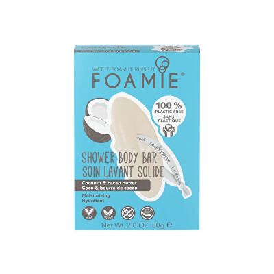 Foamie - Hydratační sprchová péče Shake Your Coconuts (Shower Body Bar) 80 g
