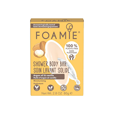 Foamie - Hydratační sprchová péče Kiss me Argan (Shower Body Bar) 80 g