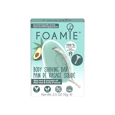 Foamie - Tuhá pěna na holení Aloe You Very Much (Body Shaving Bar) 70 g