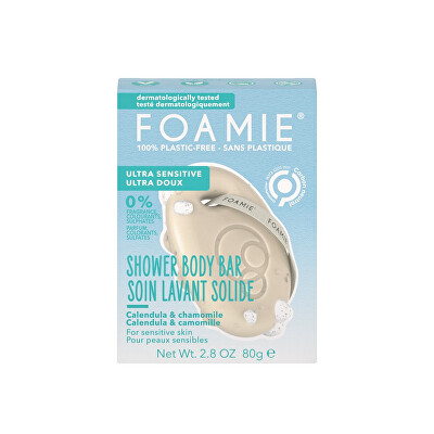 Foamie - Tuhá sprchová péče Ultra Sensitive (Shower Body Bar) 80 g