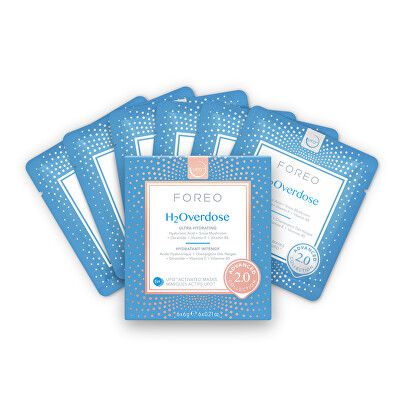 Foreo - Hydratační maska na obličej pro suchou pleť UFO™ H2Overdose (Hydrating Mask) 6 x 6 g