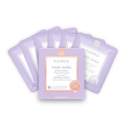 Foreo - Intenzivní obnovující maska pro suchou pleť s jemnými vráskami UFO™ Youth Junkie (Intensive Mask) 6 x 6 g