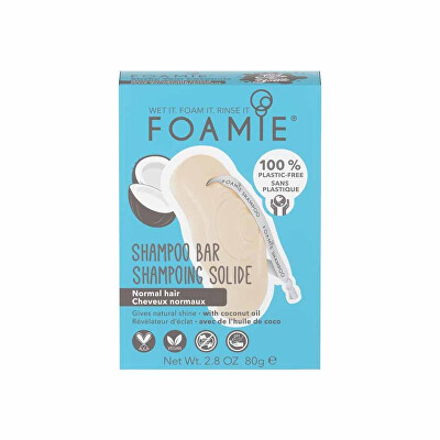 Foamie - Tuhý šampon pro normální vlasy Shake Your Coconuts 80 g