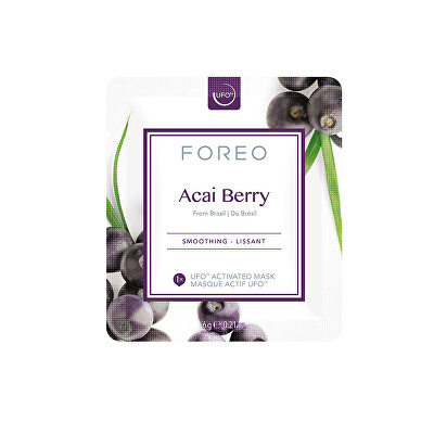Foreo - Vyhlazující pleťová maska Acai Berry (Smoothing Mask) 6 x 6 g