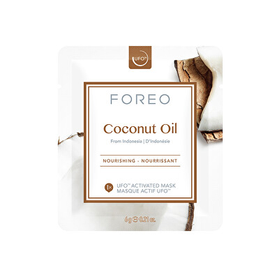 Foreo - Vyživující pleťová maska Coconut Oil (Nourishing Mask) 6 x 6 g