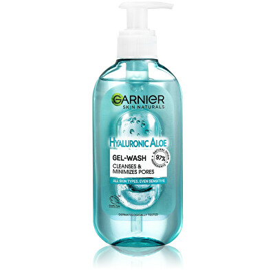 Garnier - Čisticí gel pro všechny typy pleti Hyaluronic Aloe Gel Wash 200 ml
