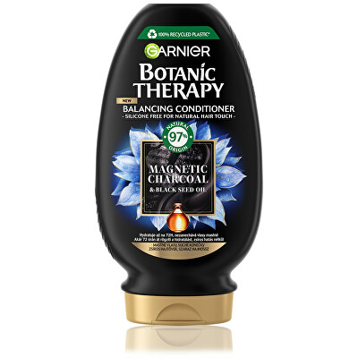 Garnier - Hydratační kondicionér pro mastné vlasy a suché konečky vlasů Botanic Therapy Magnetic Charcoal  (Balancing Conditioner) 200 ml