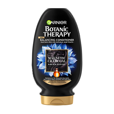 Garnier - Hydratační kondicionér pro mastné vlasy a suché konečky vlasů Botanic Therapy Magnetic Charcoal  (Balancing Conditioner) 200 ml