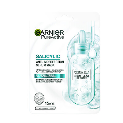 Garnier - Mască împotriva imperfecțiunilor tenului Salicylic Serum Mask 1 buc.