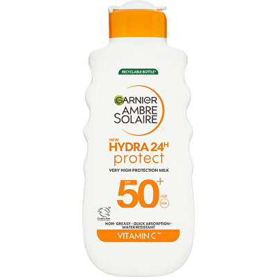 Garnier - Opalovací mléko SPF 50 Ambre Solaire Hydra 24h Protect (Very High Protection Milk) 175 ml