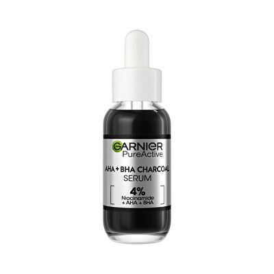 Garnier - Sérum proti nedokonalostem pleti AHA + BHA Charcoal (Serum) 30 ml