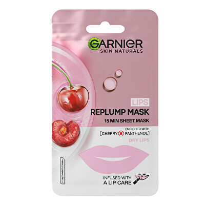 Garnier - Mască pentru buze Skin Naturals (Replump Mask) 5 g