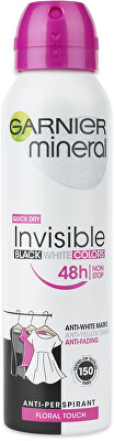 Garnier - Minerálne dezodorant pre dlhotrvajúcu sviežosť v spreji Invisible 150 ml