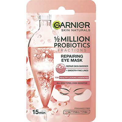 Garnier - Regeneračná očná textilná maska s probiotickými frakciami Skin Naturals (Repairing Eye Mask) 6 g