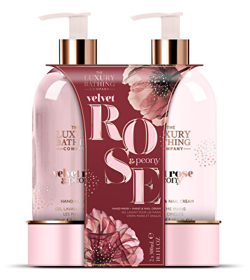 The Luxury Bathing Company - Dárková sada péče o ruce Růže & Pivoňka 2 ks