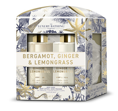 The Luxury Bathing Company - Dárková sada koupelové péče Bergamot, Zázvor & Lemongrass 3 ks