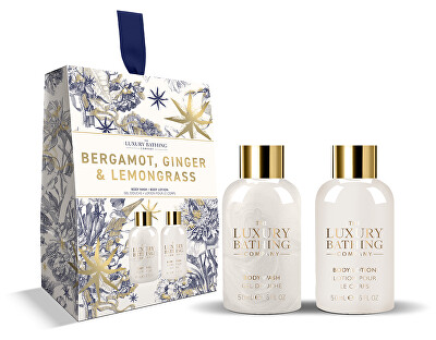 The Luxury Bathing Company - Dárková mini sada péče o tělo Bergamot, Zázvor & Lemongrass 2 ks