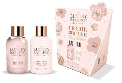 The Luxury Bathing Company - Dárková mini sada péče o tělo Creme brulée, Pomerančový květ & Vanilka 2 ks