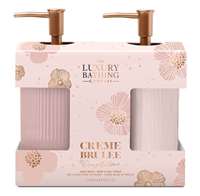 The Luxury Bathing Company - Dárková sada intenzivní péče o ruce Creme brulée, Pomerančový květ & Vanilka 2 ks